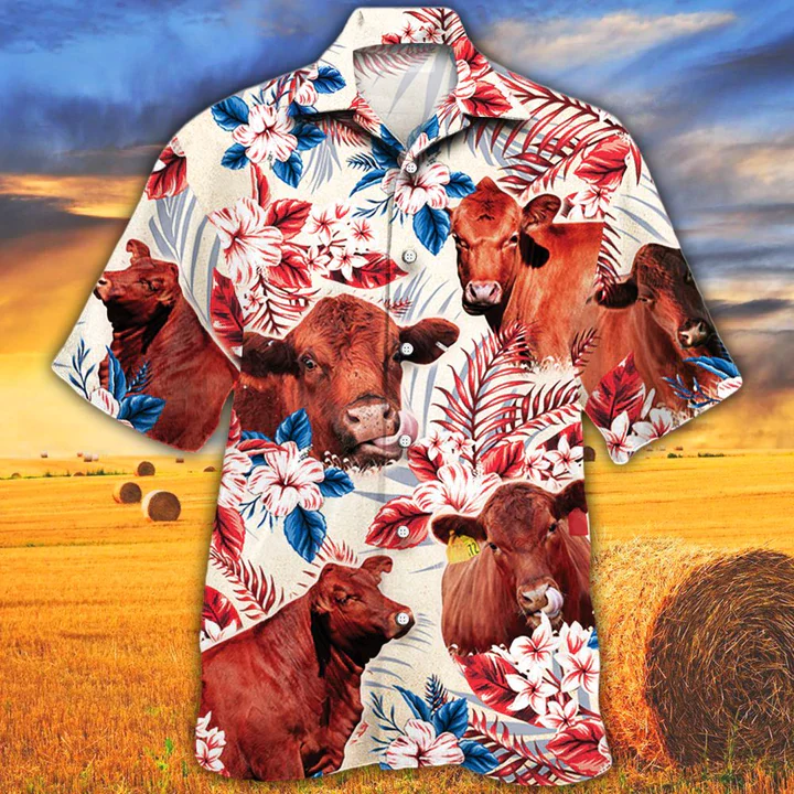 Red Angus Cattle Lovers American Flag Trendy Hawaiian Shirt, Cow Aloha Trendy Hawaiian Shirt Red Angus Cattle Lovers American Flag Trendy Hawaiian Shirt, Cow Aloha Trendy Hawaiian Shirt