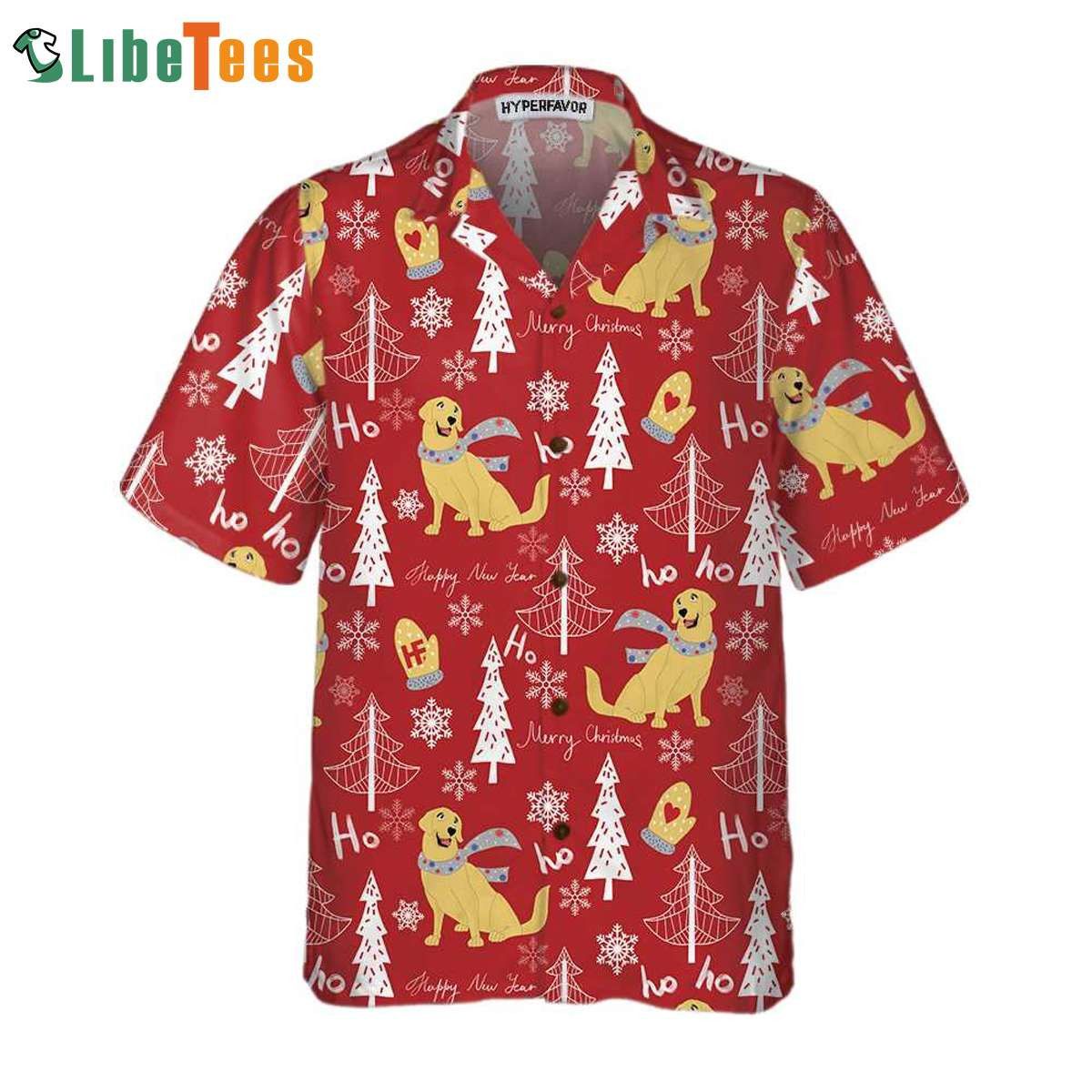 Red Christmas Golden Retriever Trendy Hawaiian Shirt, Xmas Trendy Hawaiian Shirt Perfect Gifts For Your Loved Ones