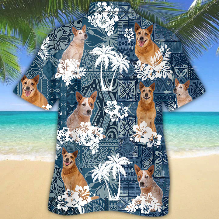 Red Heeler Trendy Hawaiian Shirt