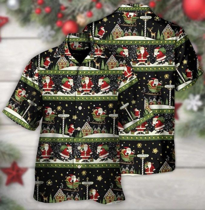 Red Santa Cozy Christmas Trendy Hawaiian Shirt