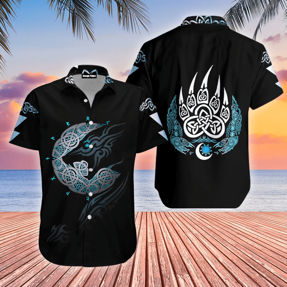 Reflective Legends of Vikings in Hawaiian Shirt Craft