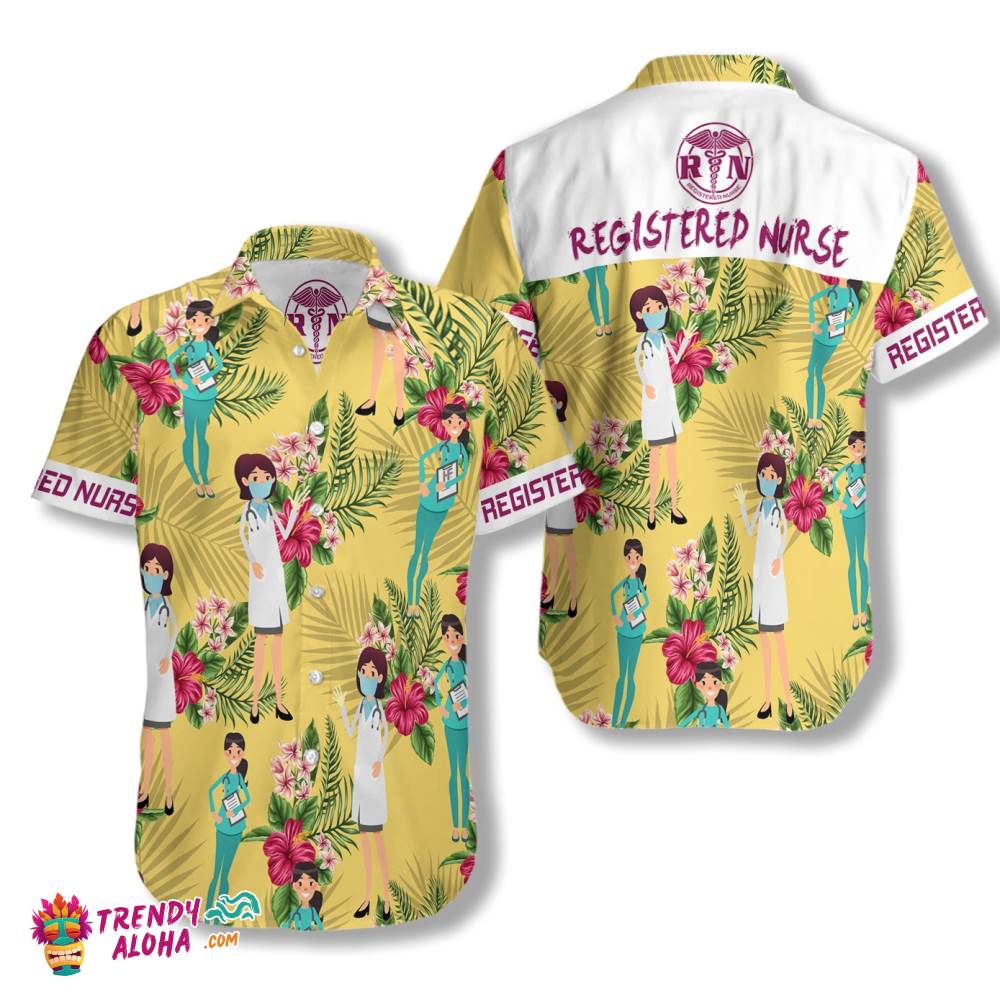 Registered Nurse Hawaiian Shirt Registered Nurse Hawaiian Shirt