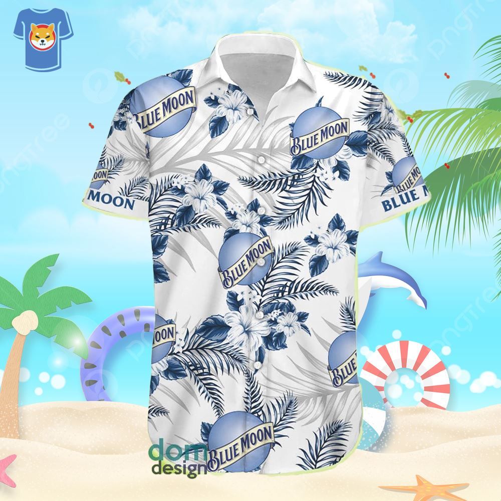 Repoted Blue Moon Beer Aloha Beach Gift Hawaiian Shirt For Men And Women