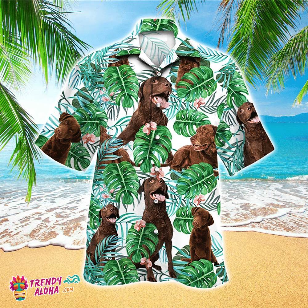 Retriever Dog Hawaiian Shirt Dog Pattern For Men And Women, Aloha Hawaiian Shirts