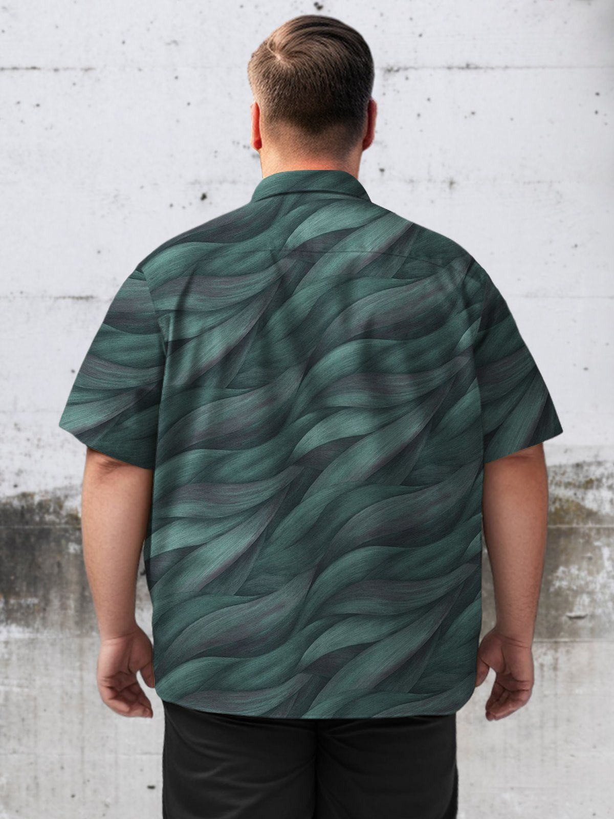 Retro Big & Tall Art Ripple Hawaiian Shirt