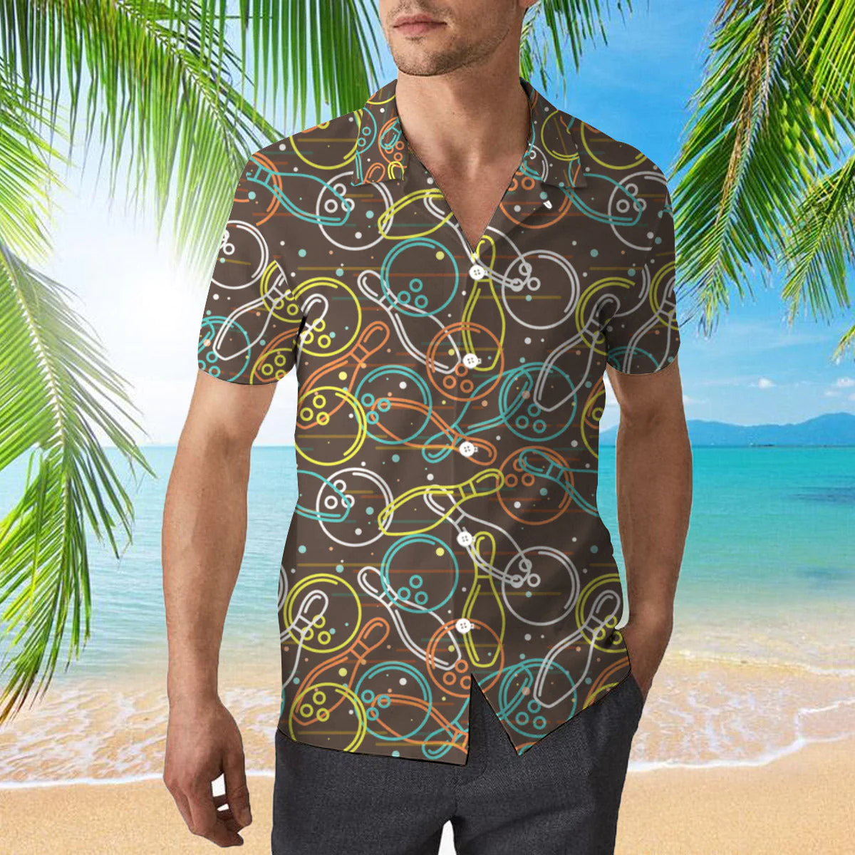 Retro Bowling Trendy Hawaiian Shirt  Aloha Shirt