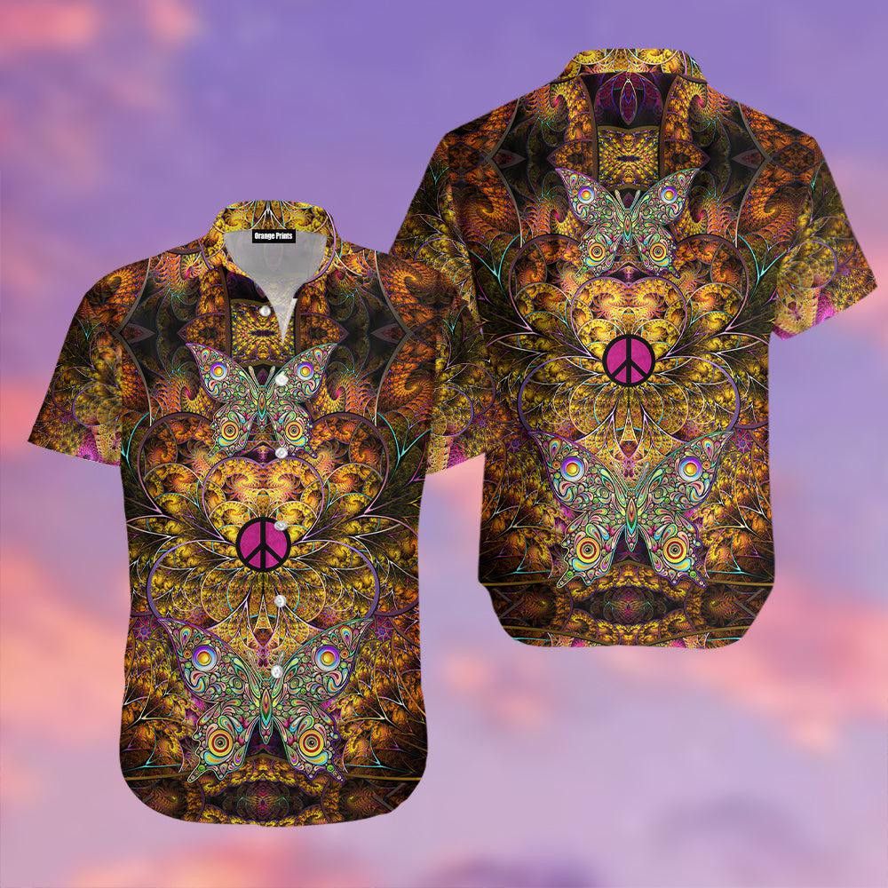 Retro Hippie Vibe Infused Hawaiian Shirt Design