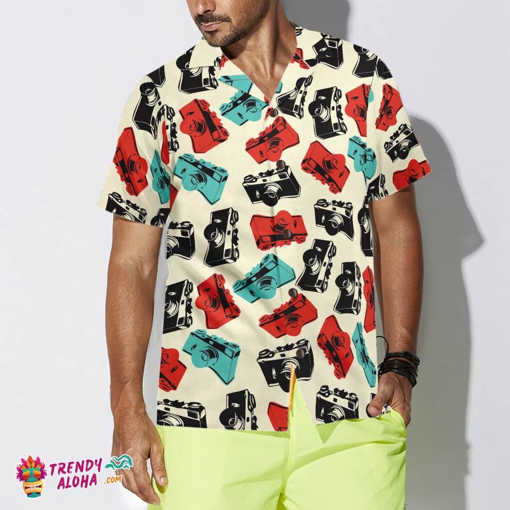 Retro Photography Cameras Hawaiian Shirt Retro Photography Cameras Hawaiian Shirt