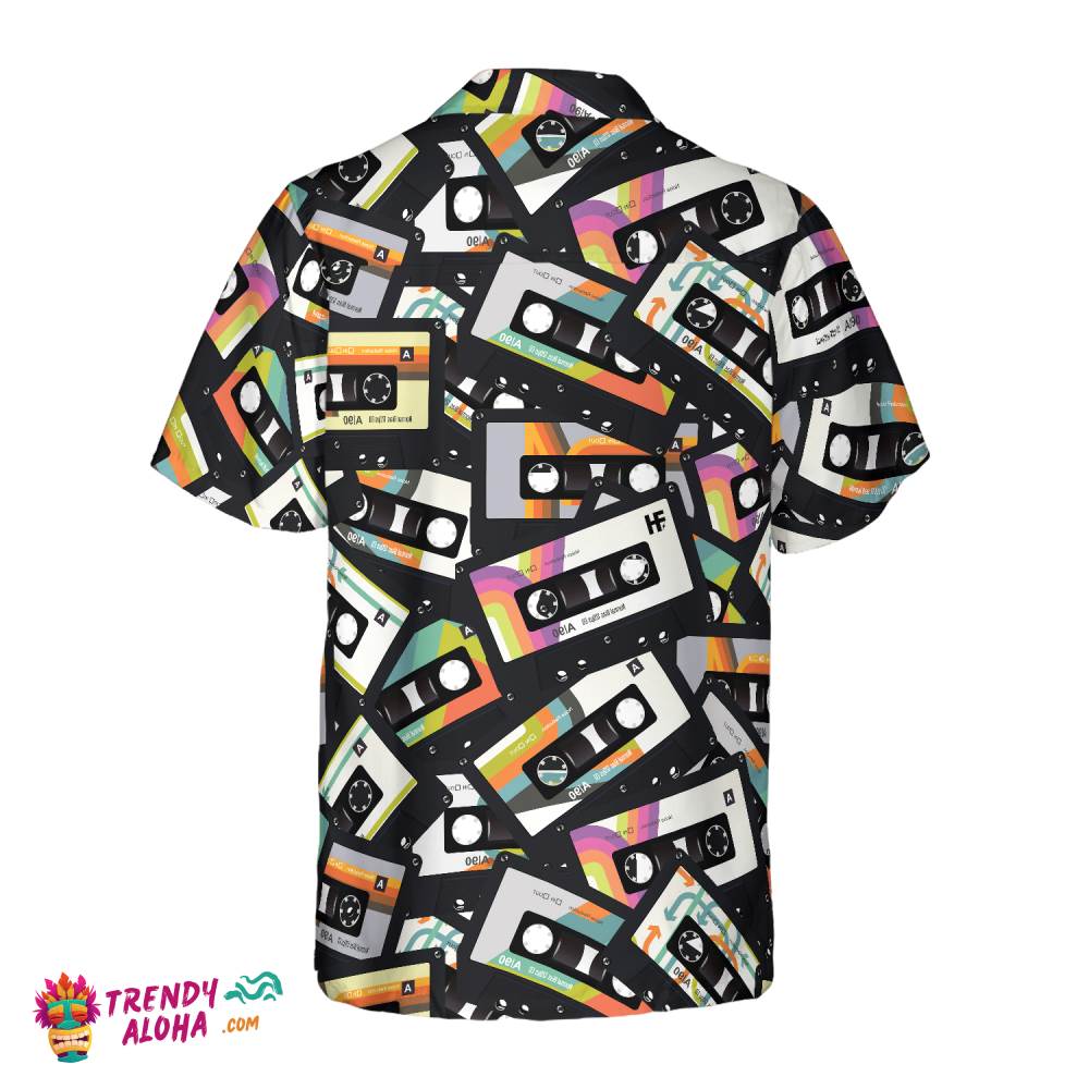 Retro Vintage Cassette Tape Hawaiian Shirt