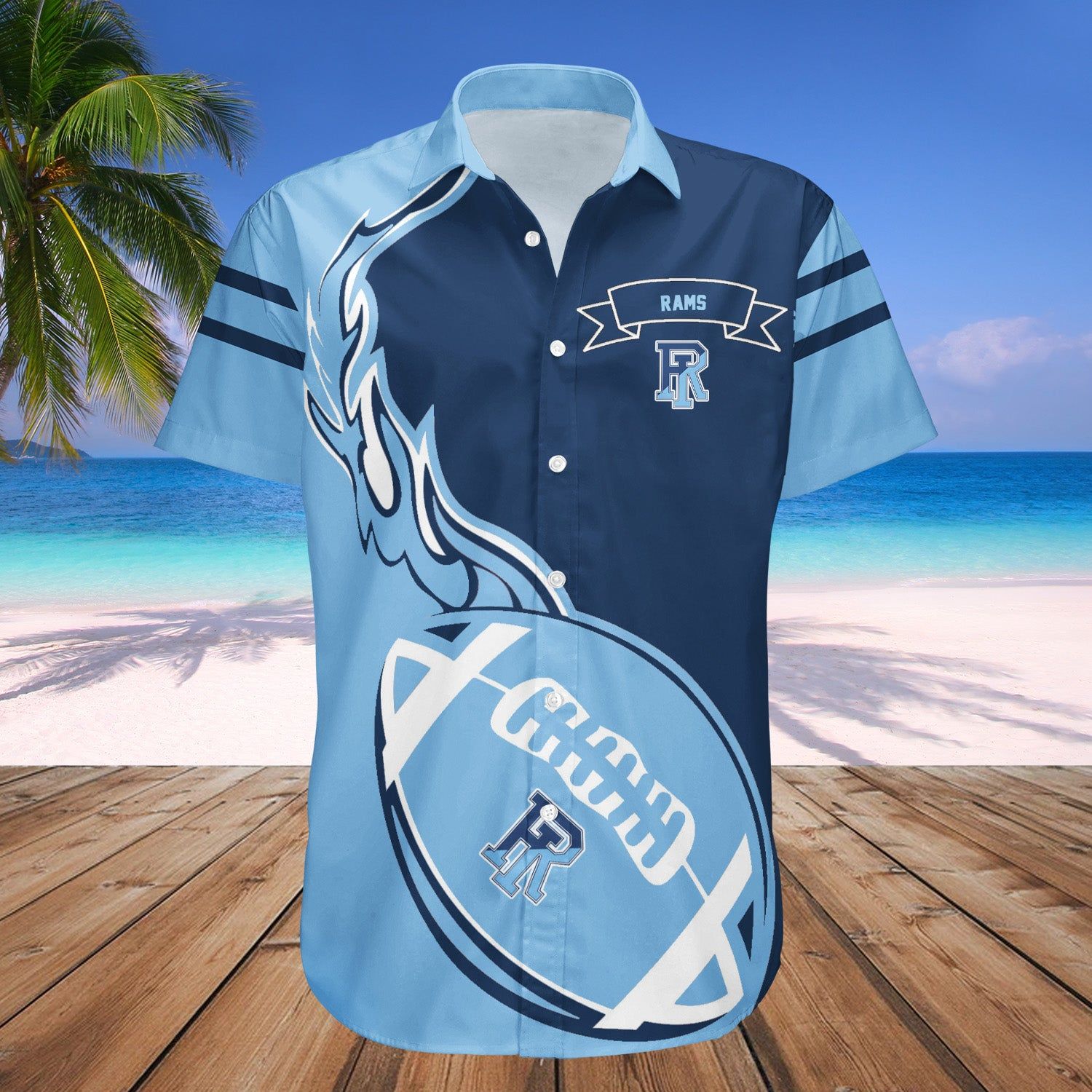 Rhode Island Rams Hawaii Shirt Flame Ball – NCAA