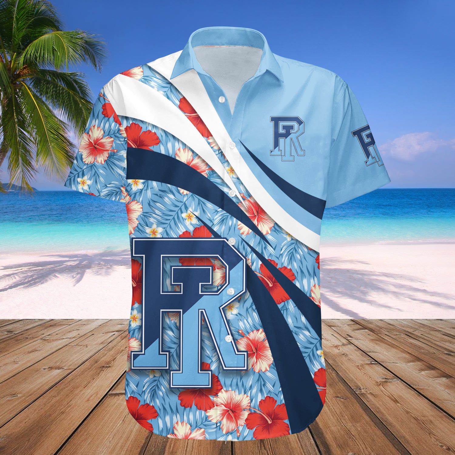 Rhode Island Rams Hawaii Shirt Hibiscus Sport Style – NCAA