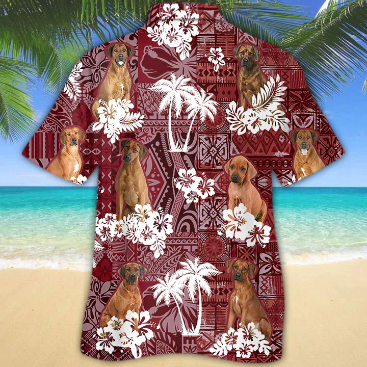 Rhodesian Ridgeback Trendy Hawaiian Shirt, Gift For Dog Lover Shirts, Men’s Trendy Hawaiian Shirt, Summer Hawaiian Aloha Shirt