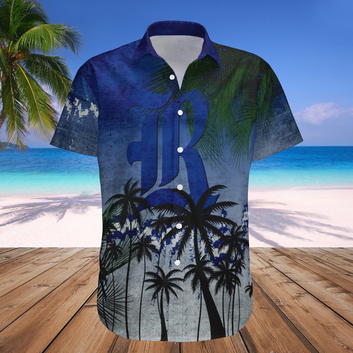 Rice Owls Hawaii Shirt Coconut Tree Tropical Grunge – NCAA
