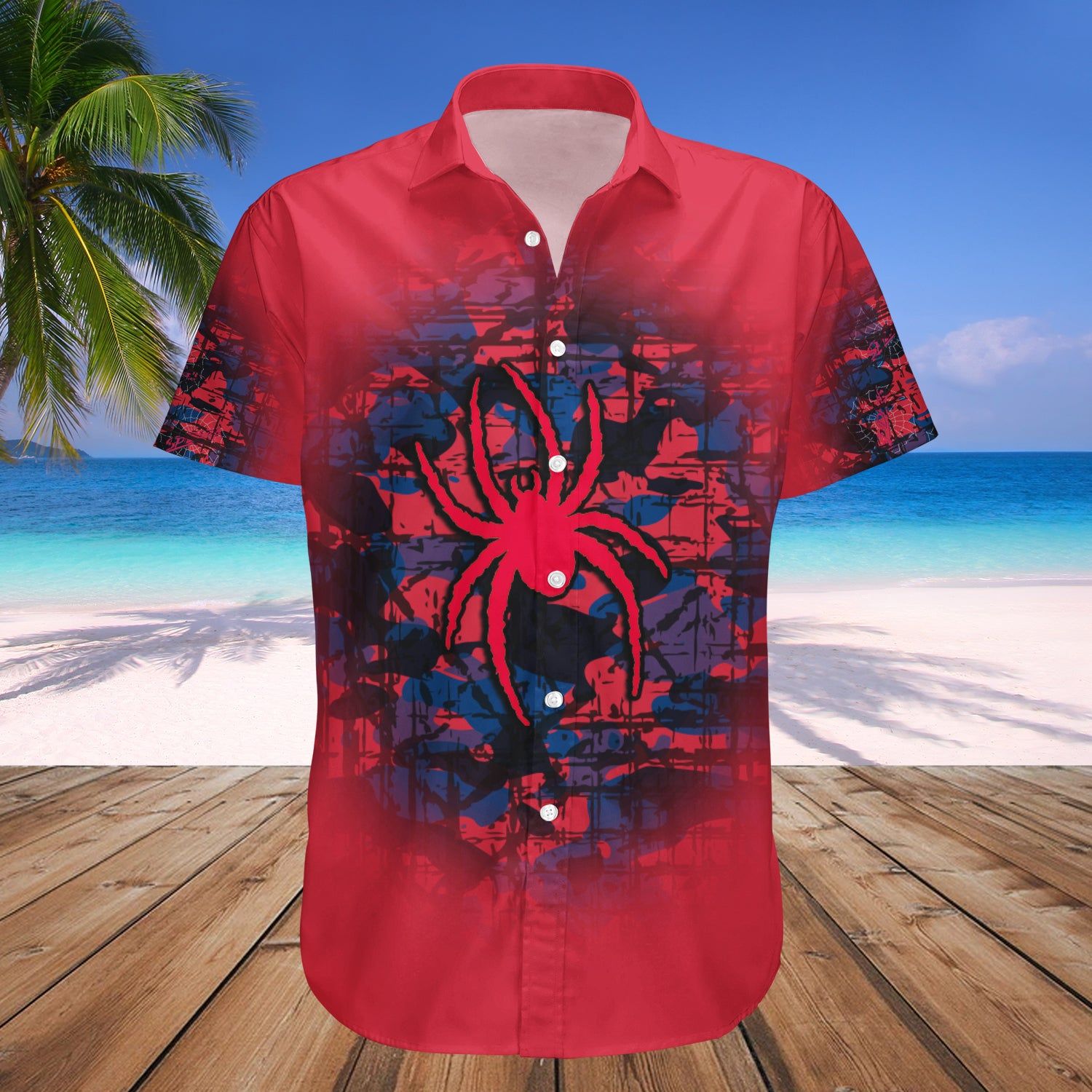 Richmond Spiders Hawaii Shirt Camouflage Vintage – NCAA