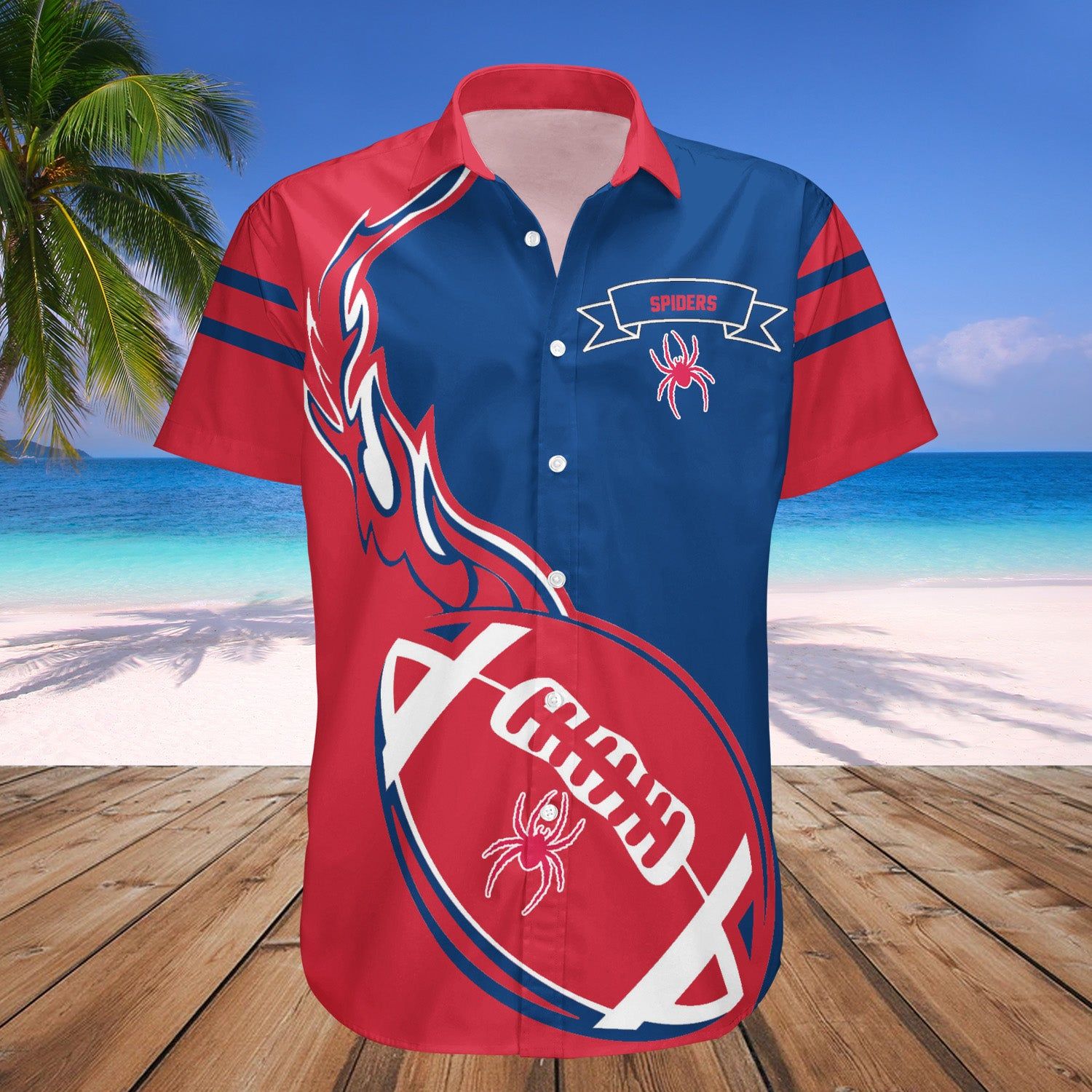 Richmond Spiders Hawaii Shirt Flame Ball – NCAA