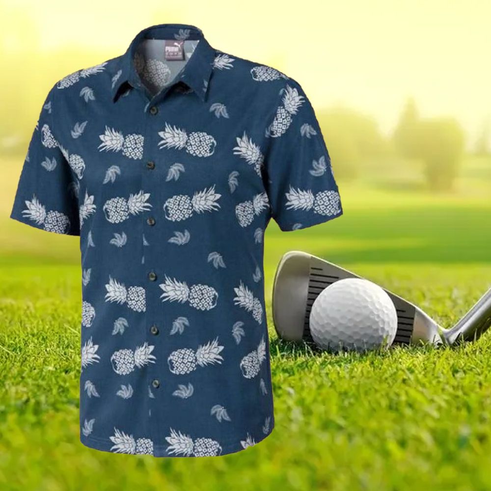 Rickie Fowler Pineapple Golf Style Hawaiian Shirt