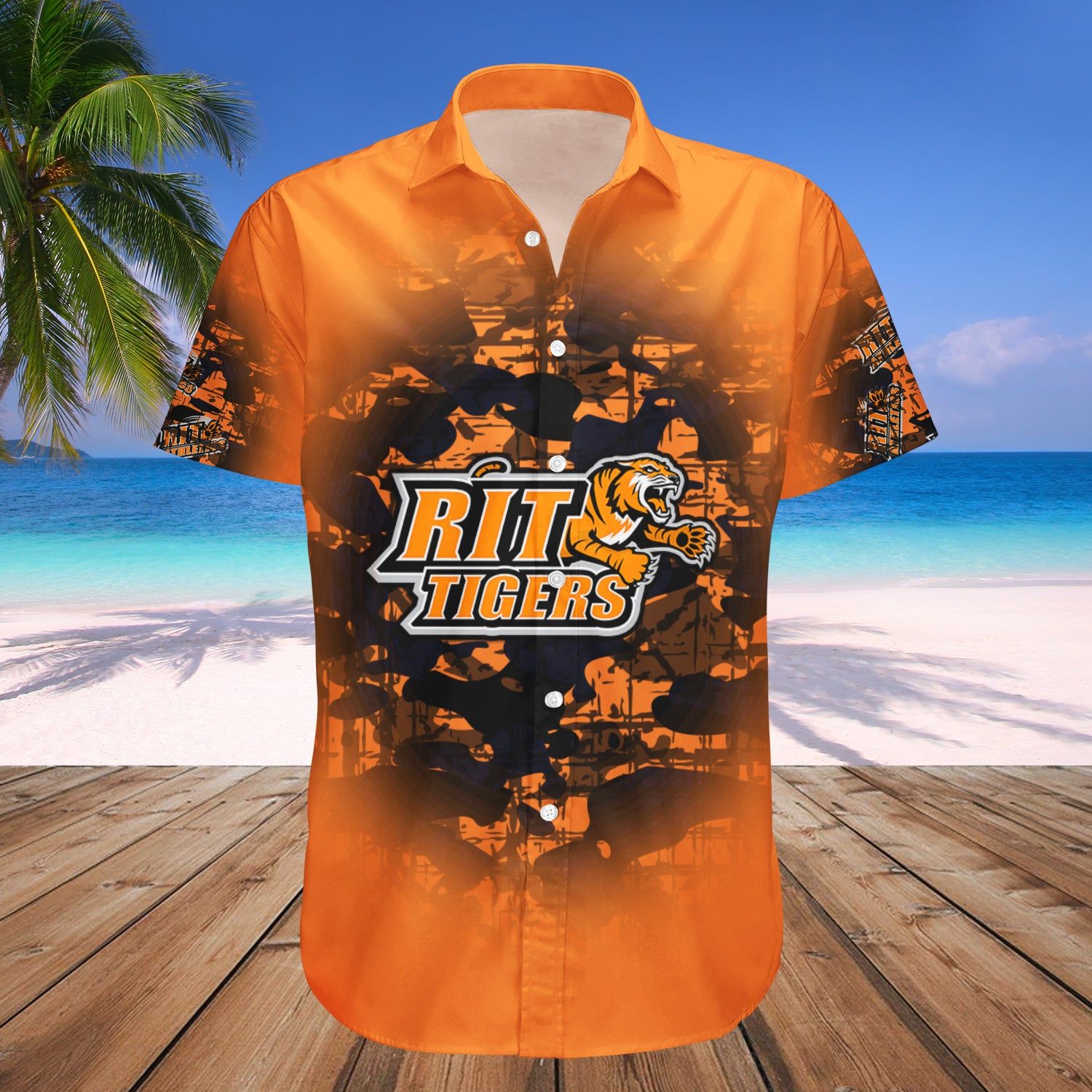 Rit Tigers Hawaii Shirt Camouflage Vintage – NCAA