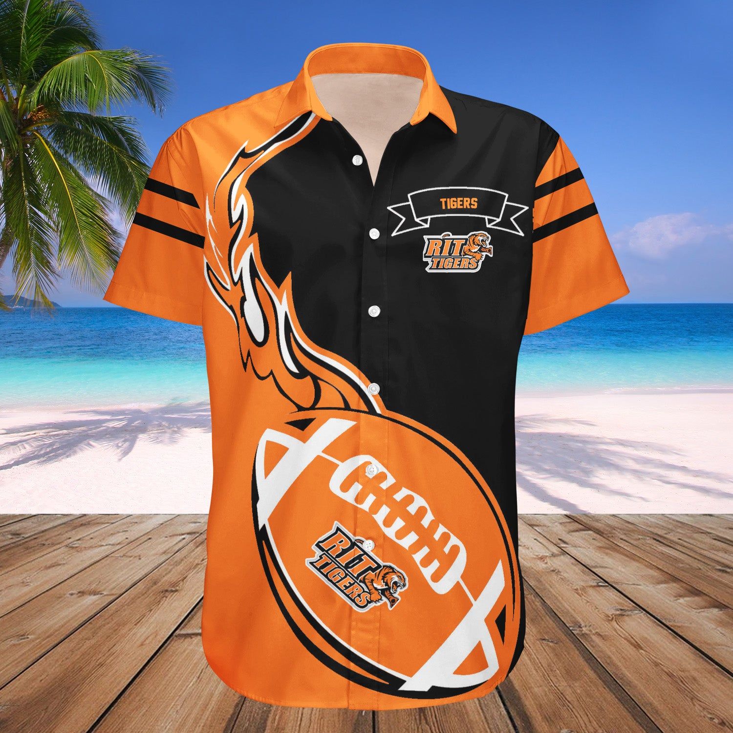 Rit Tigers Hawaii Shirt Flame Ball – NCAA
