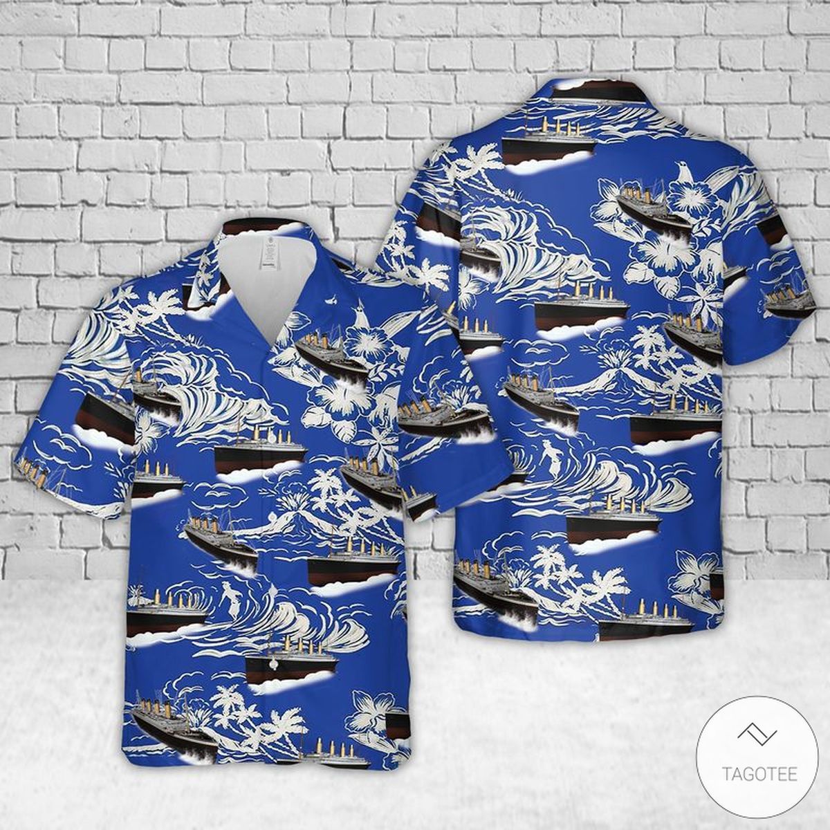 RMS Titanic Ship Elegance Design Hawaiian Shirt Trend Tropical Style