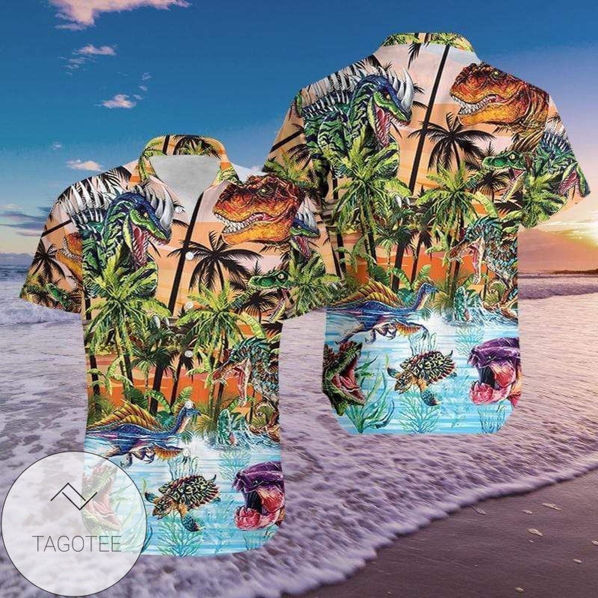 Roaring Loudly Always Be a Dinosaur Hawaiian Shirt