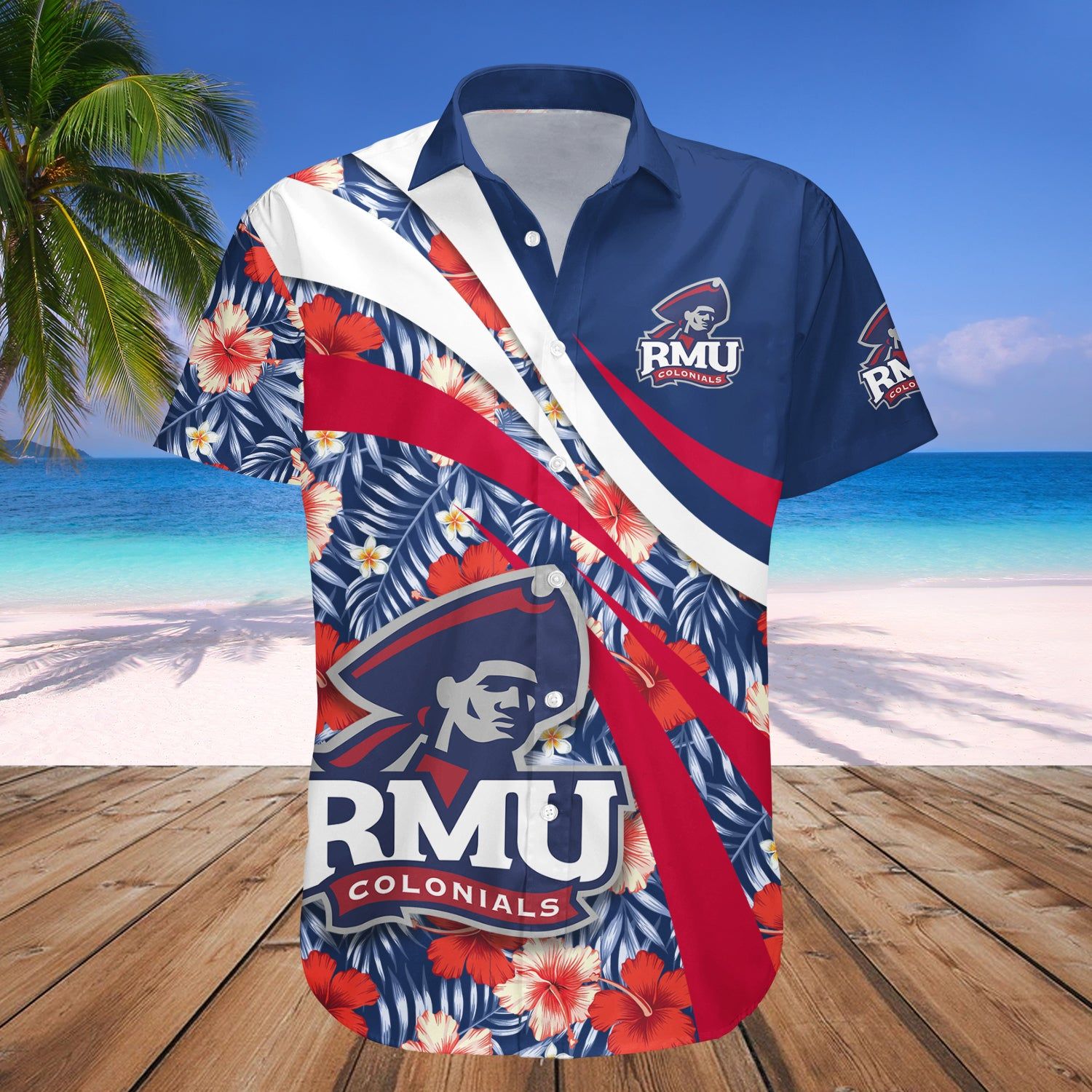 Robert Morris Colonials Hawaii Shirt Hibiscus Sport Style – NCAA