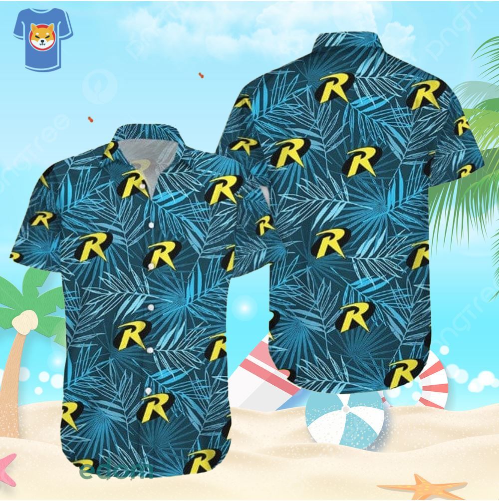 Robin Logo Batman Beach Shirt Men And Women Gift Hawaiian Shirt