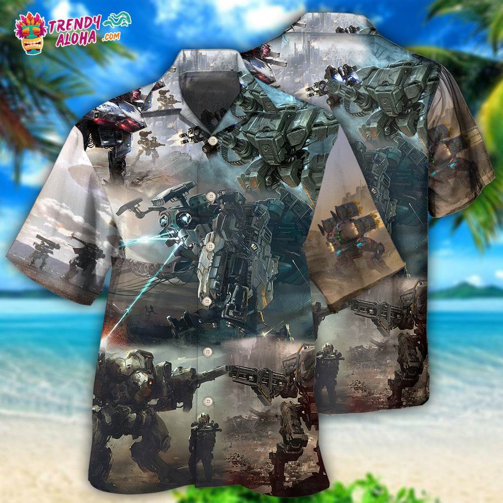 Robot Cool In World Hawaiian Shirt – Trendy Aloha