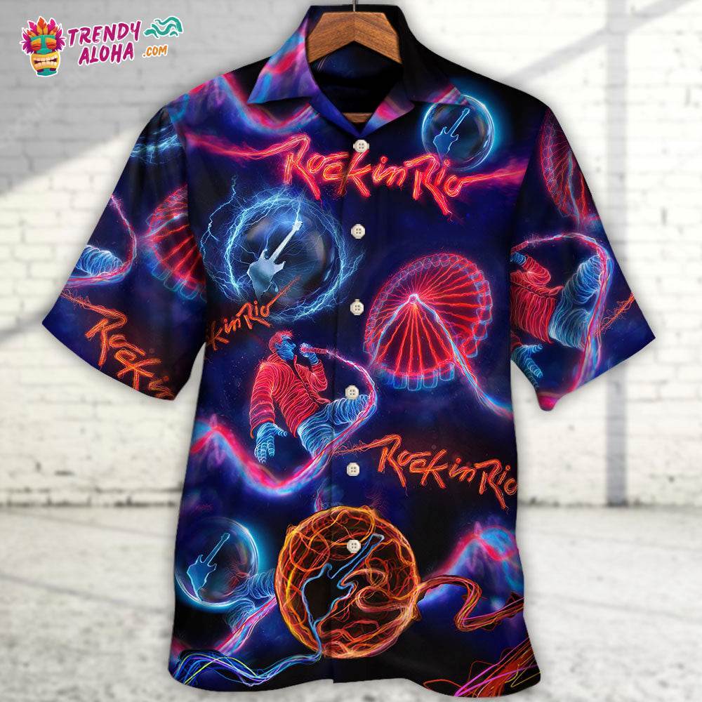 Rock In Rio Music Lover Amazing Style Hawaiian Shirt – Trendy Aloha