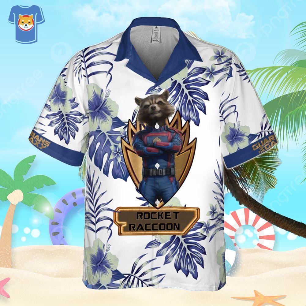 Rocket Raccoon Guardians Of The Galaxy Hawaiian Shirt