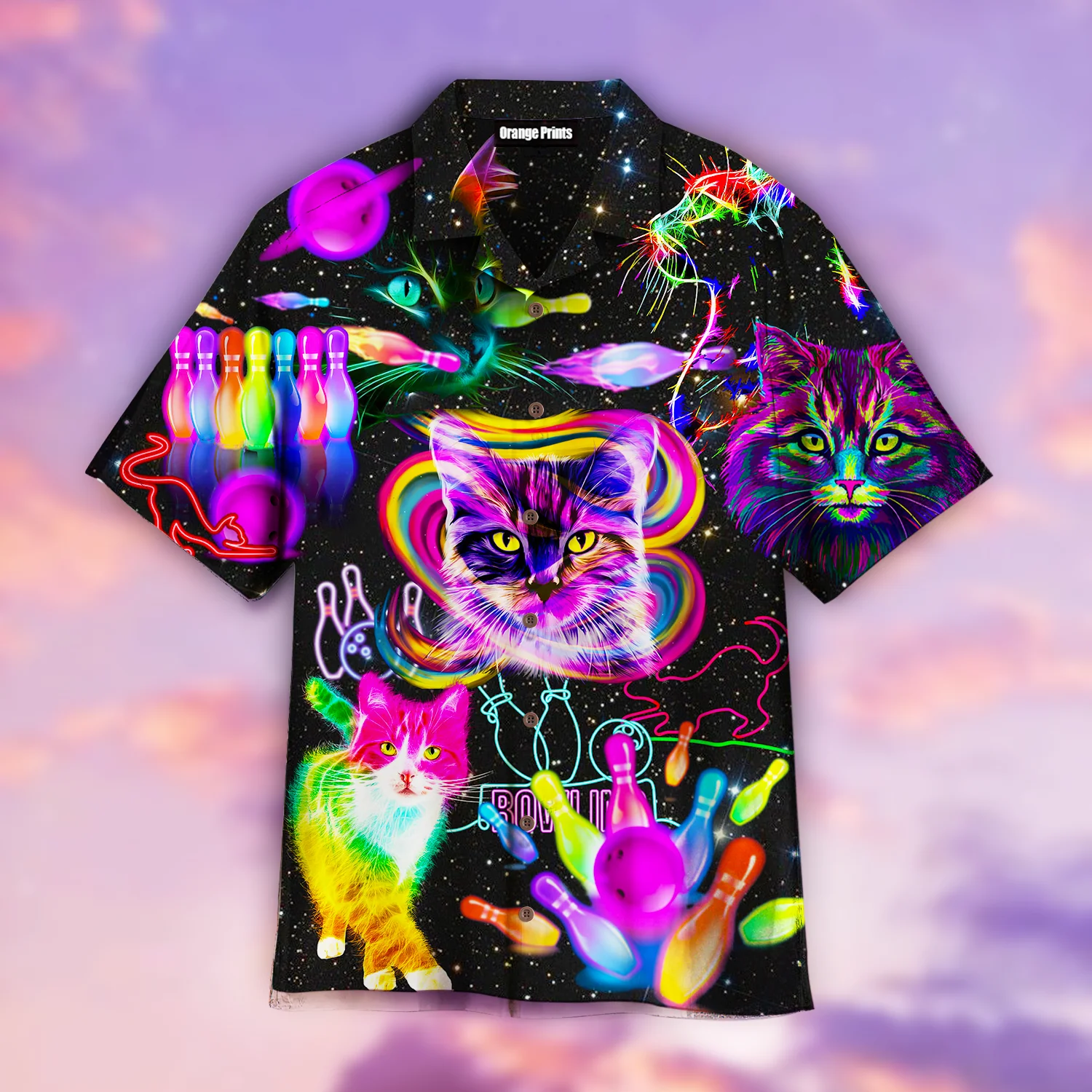 Rolling With My Homies Cats Bowling Hawaiian Shirt For