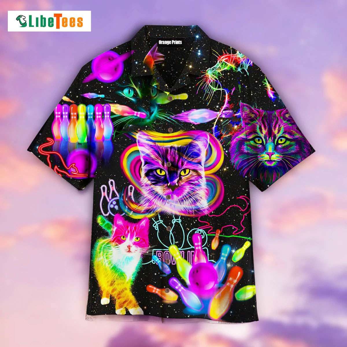 Rolling With My Homies Cats Bowling So Cool, Cat Trendy Hawaiian Shirt Perfect Gifts For Your Loved Ones