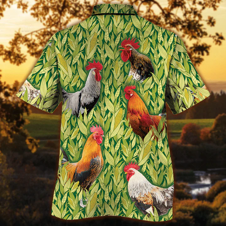 Rooster Chicken Trendy Hawaiian Shirt, Animal Trendy Hawaiian Shirt, Gift For Chicken Lovers