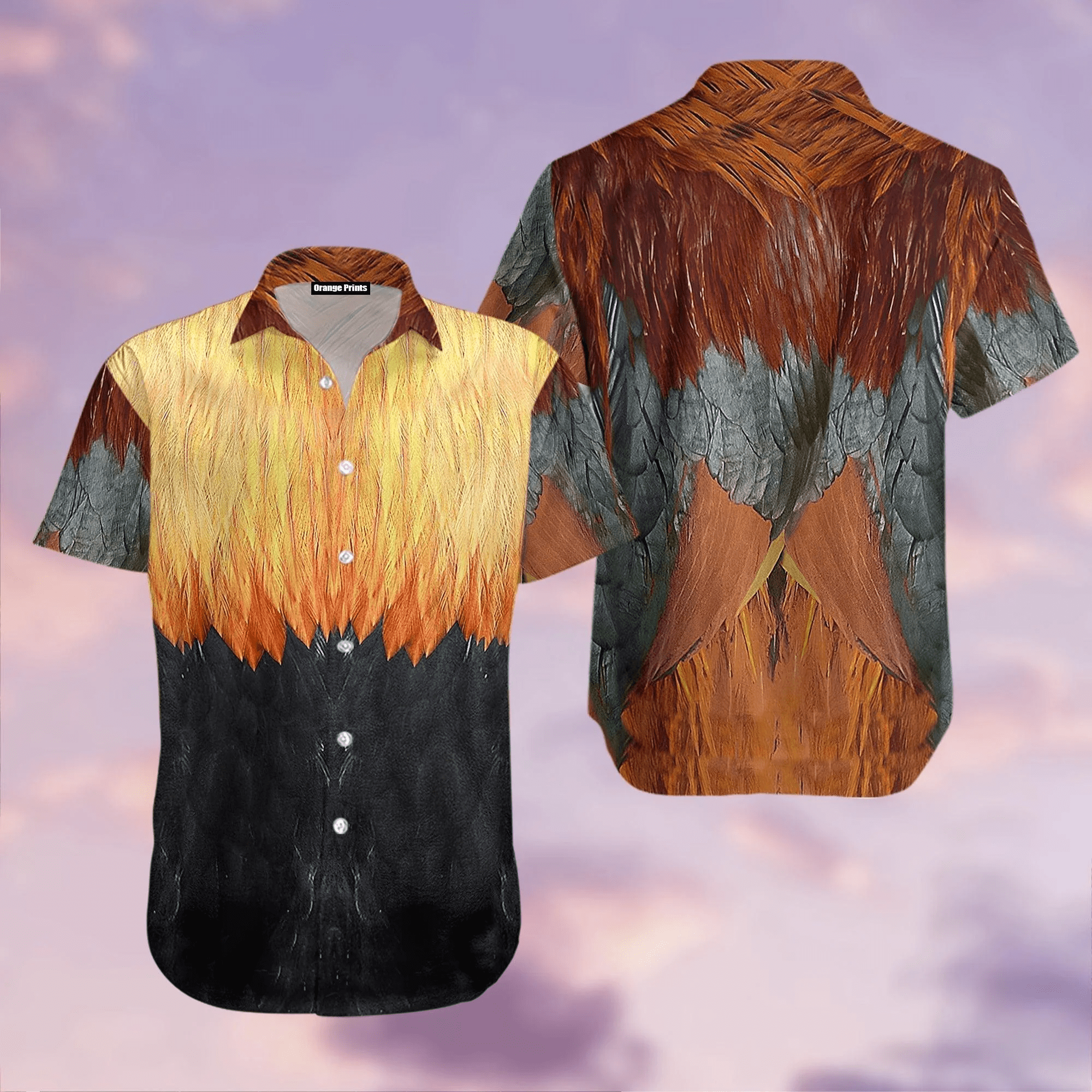 Rooster Cosplay Costume Animal Hawaiian Shirt For