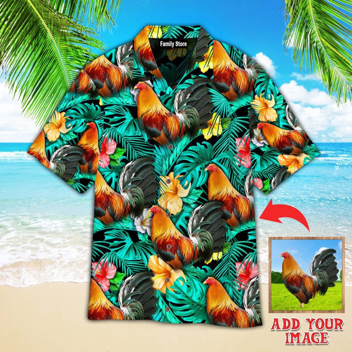 Rooster Custom Hawaiian Shirt