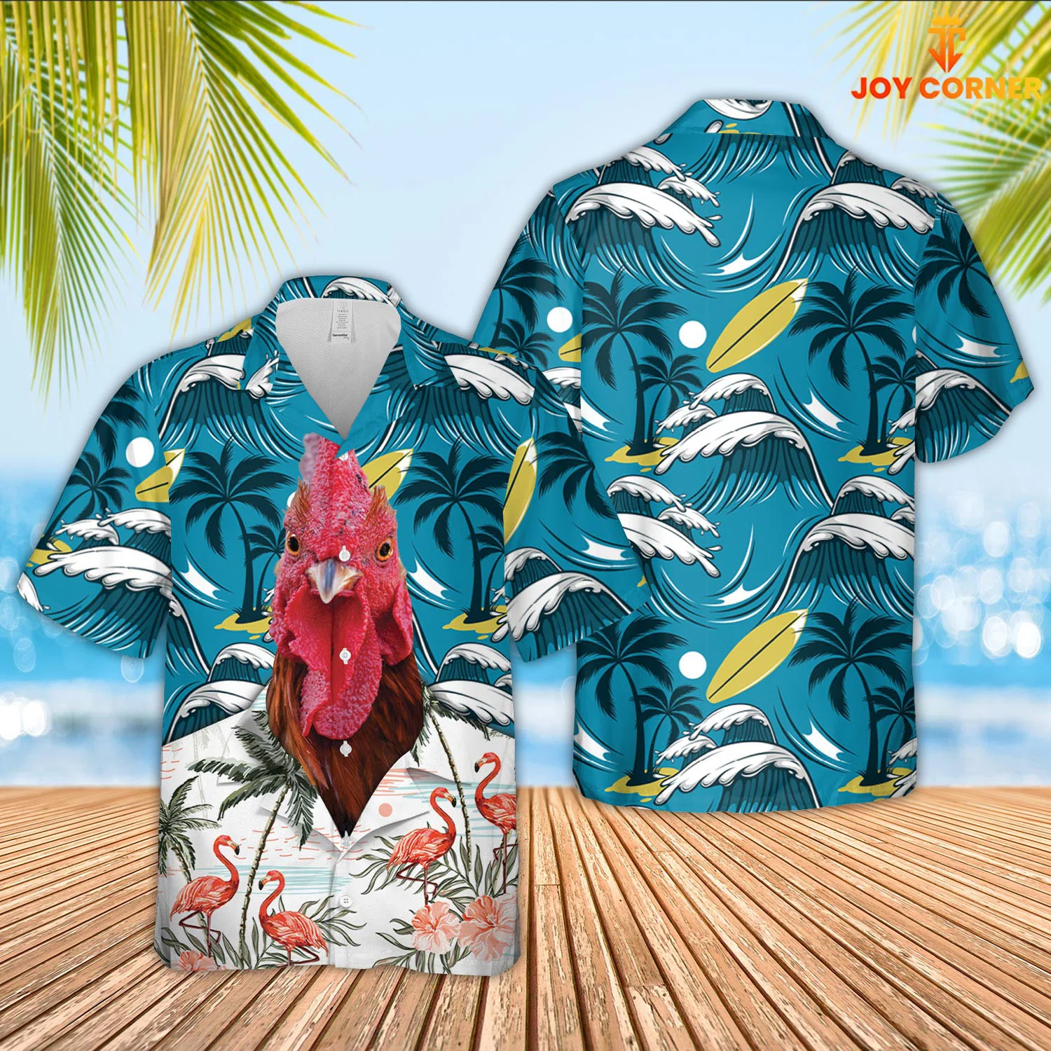 Rooster Hawaiian Shirt Filled With Humor And Tropical Vibes