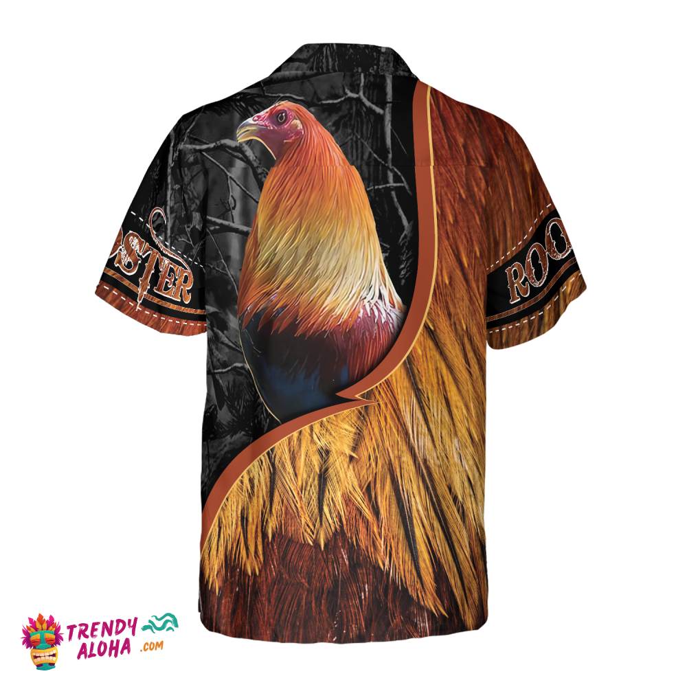 Rooster On The Farm Hawaiian Shirt