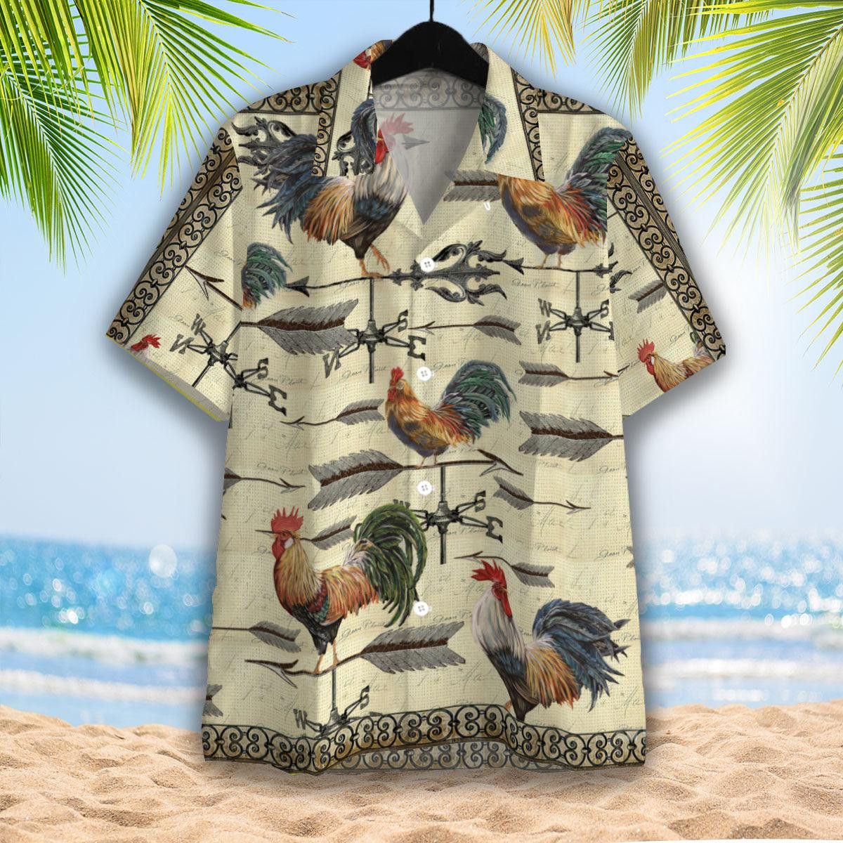 Rooster Trendy Hawaiian Shirt