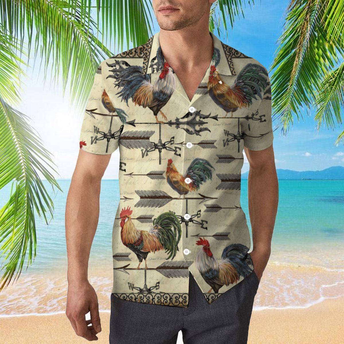 Rooster Trendy Hawaiian Shirt
