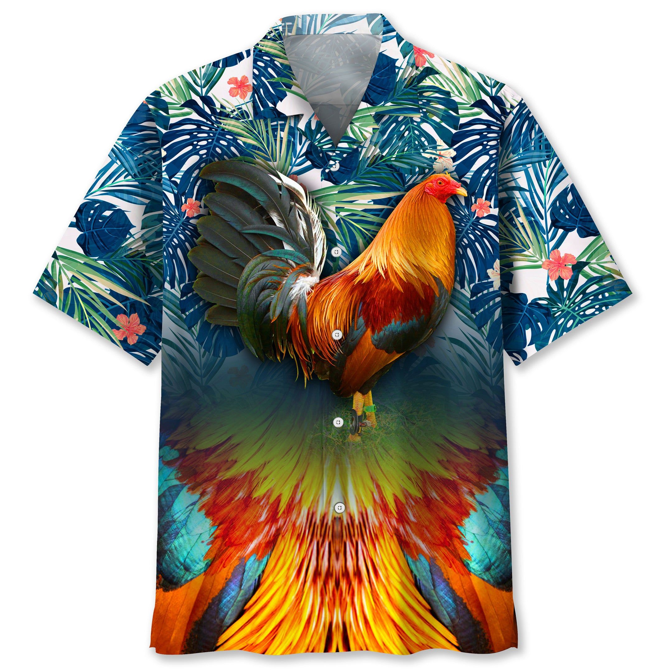 Rooster Trendy Hawaiian Shirt
