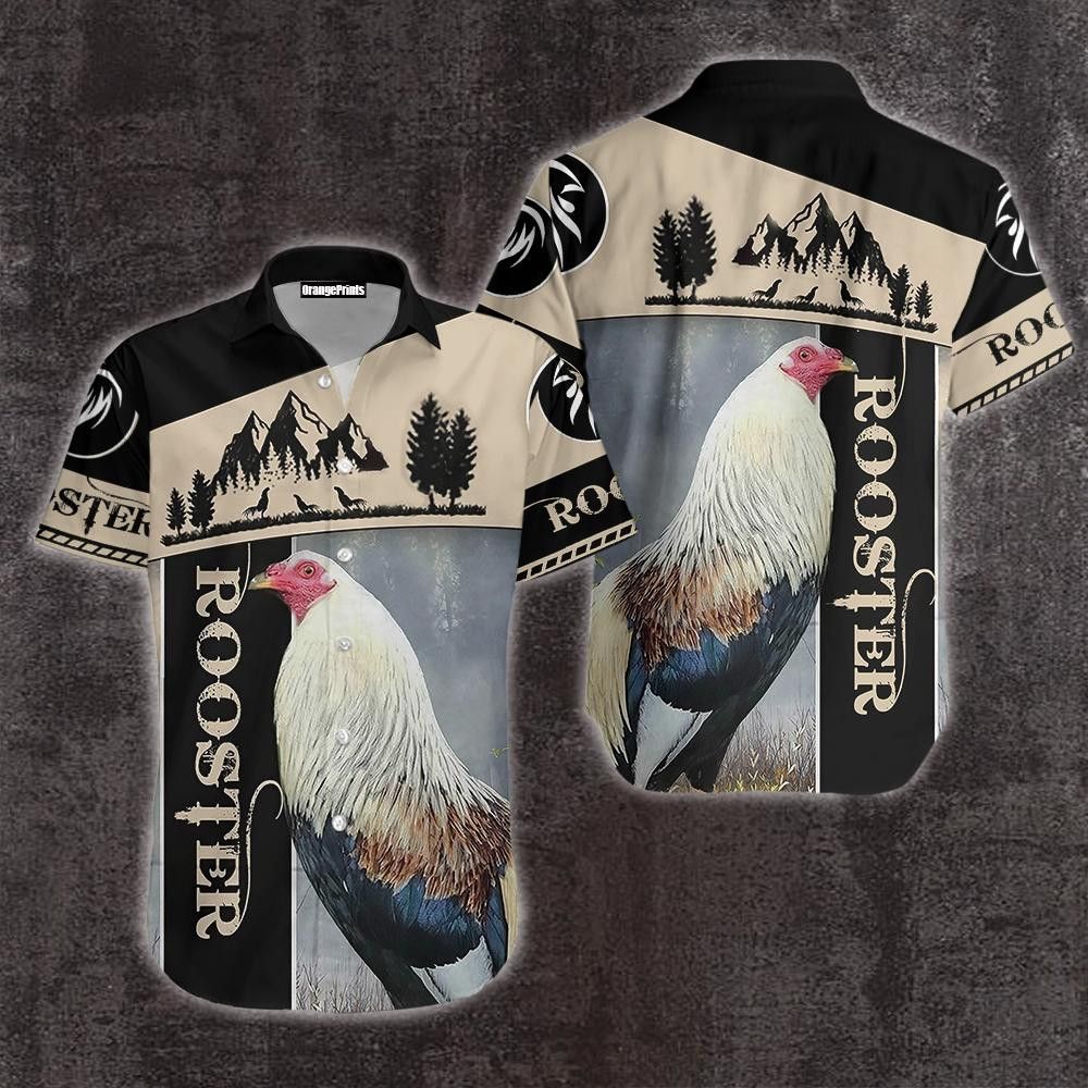 Rooster Trendy Hawaiian Shirt, Chicken Lover Trendy Hawaiian Shirt For Summer Gifts