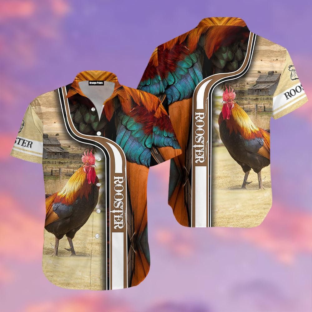 Rooster Trendy Hawaiian Shirt For
