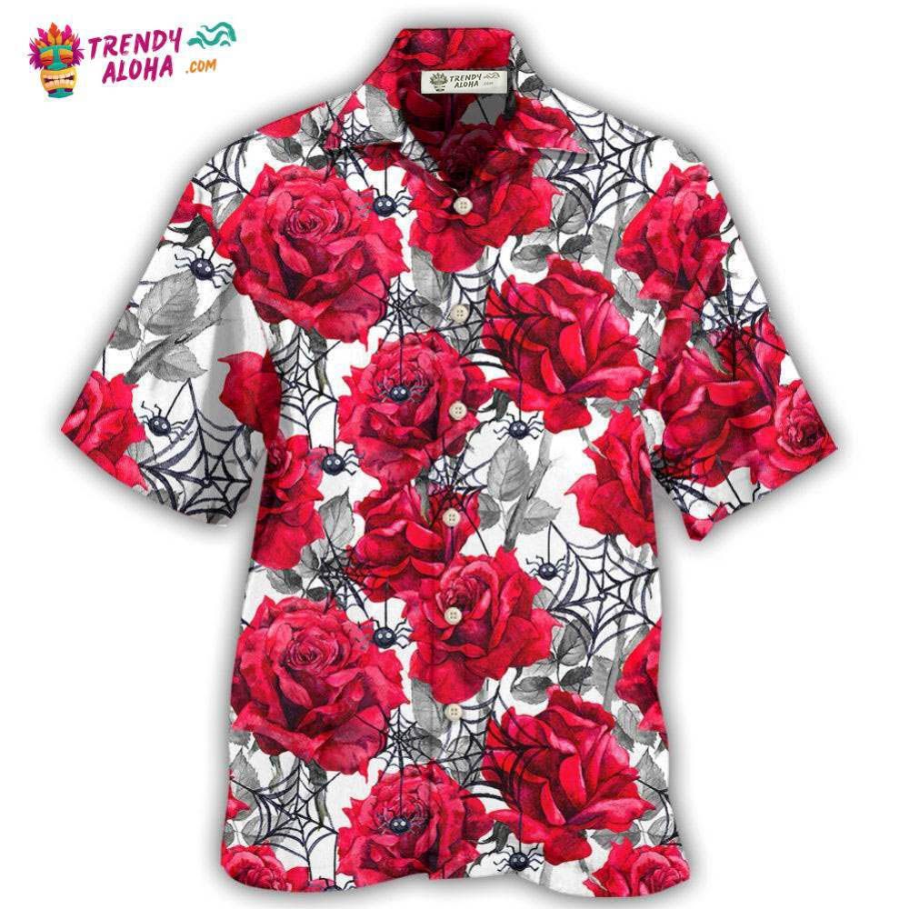 Rose And Spider Hawaiian Shirt – Trendy Aloha Rose And Spider Hawaiian Shirt – Trendy Aloha