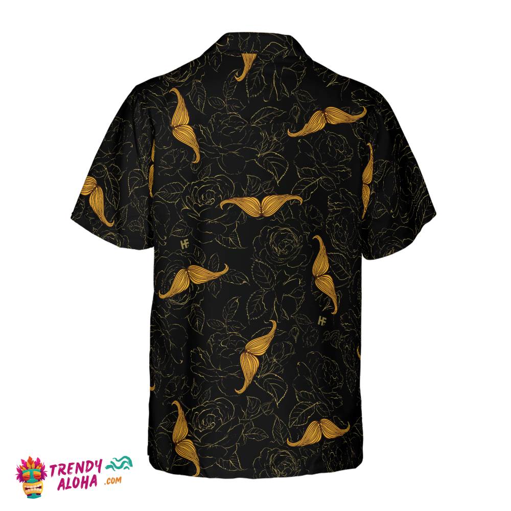 Rose Mustache Hawaiian Shirt