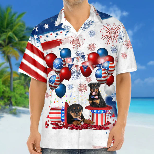 Rottweiler Independence Day Trendy Hawaiian Shirt For Men And Women, 4Th Of July Trendy Hawaiian Shirt Rottweiler Independence Day Trendy Hawaiian Shirt For Men And Women, 4Th Of July Trendy Hawaiian Shirt