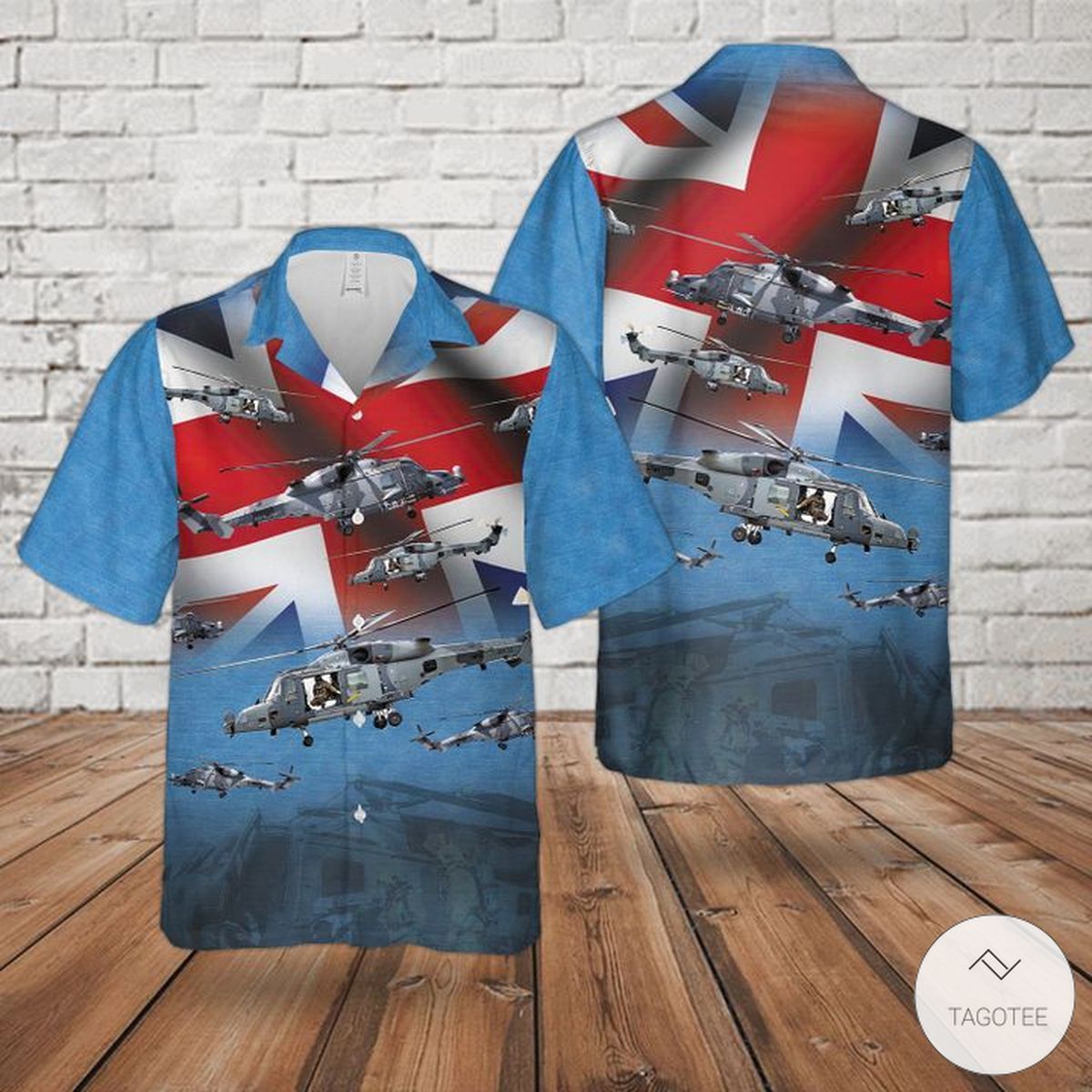 Royal Navy Agustawestland Wildcat Rotary Wing Hawaiian Shirt