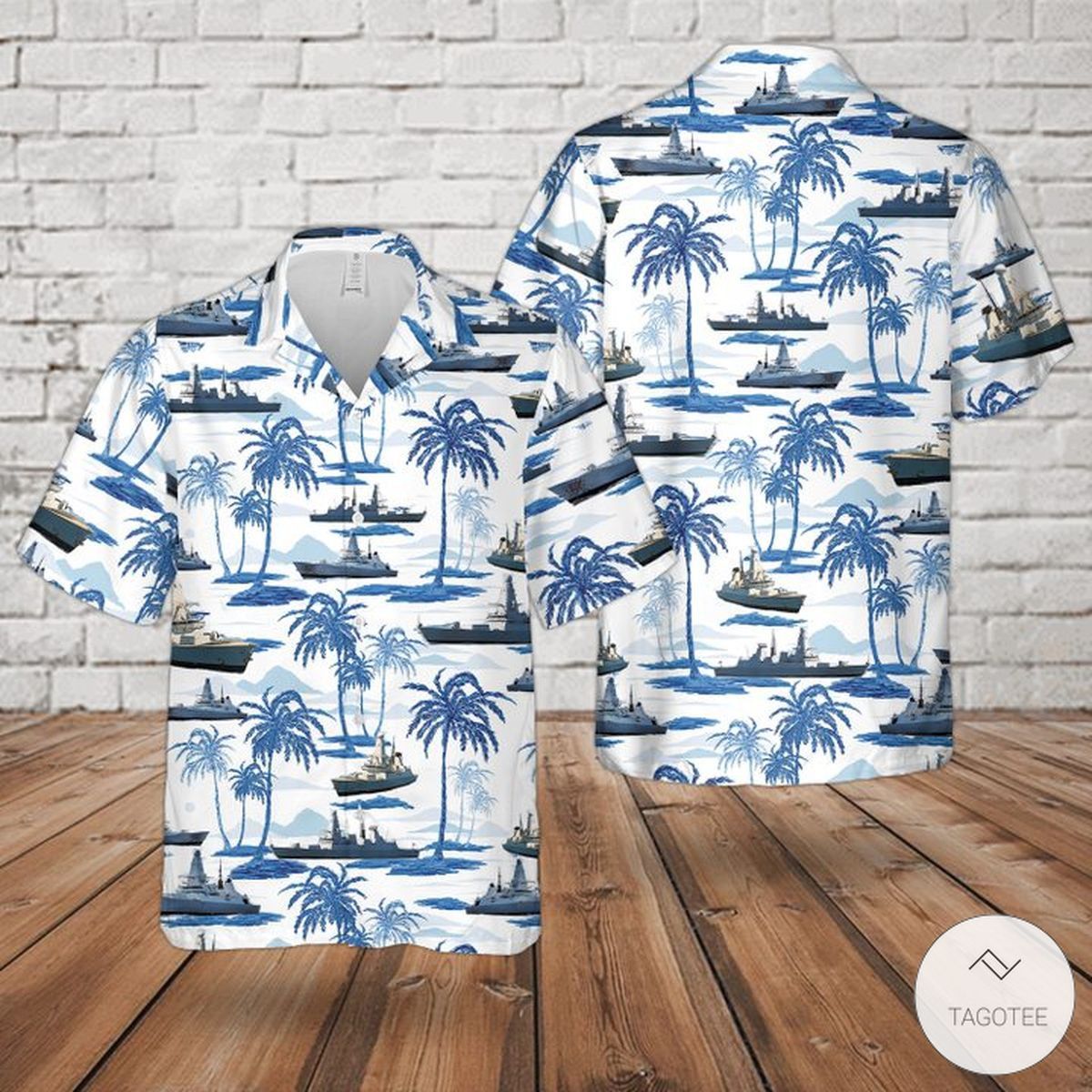 Royal Navy Daring Class Type Unique Hawaiian Shirt Design