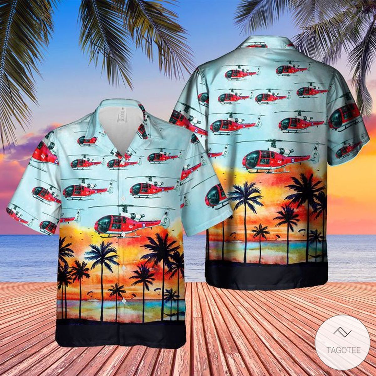 Royal Navy Gazelle Design Hawaiian Shirt Unique Look