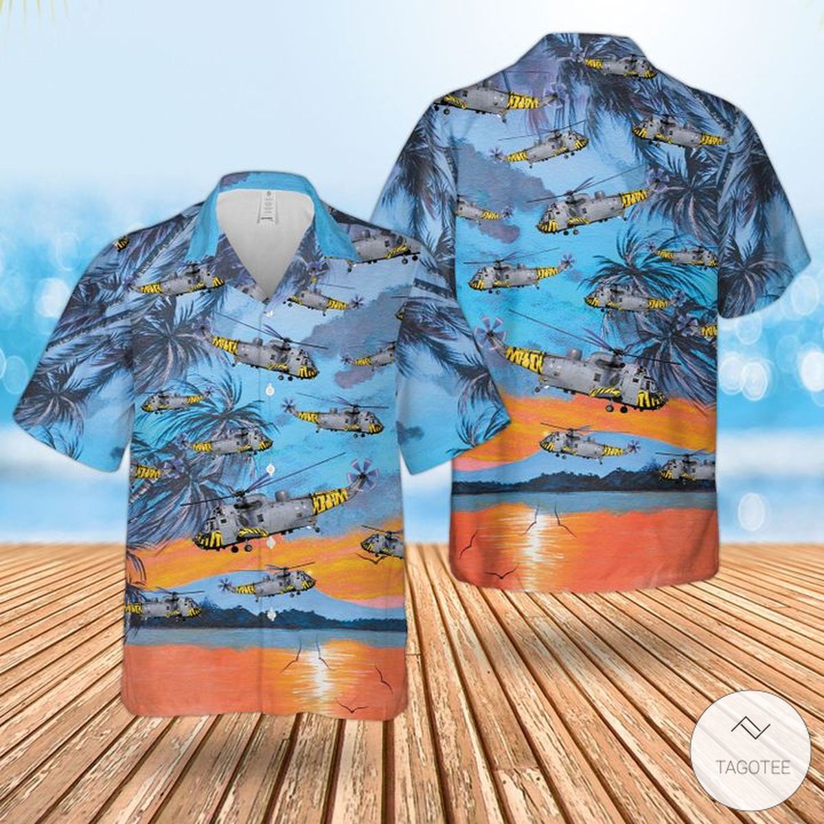 Royal Navy Westland Sea King Exclusive Unique Hawaiian Shirt