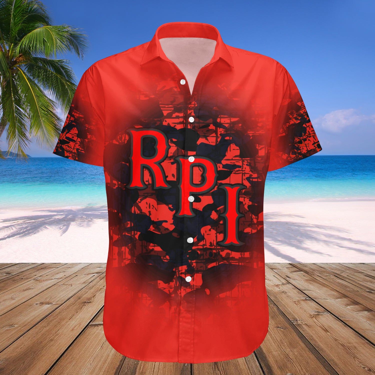 Rpi Engineers Hawaii Shirt Camouflage Vintage – NCAA