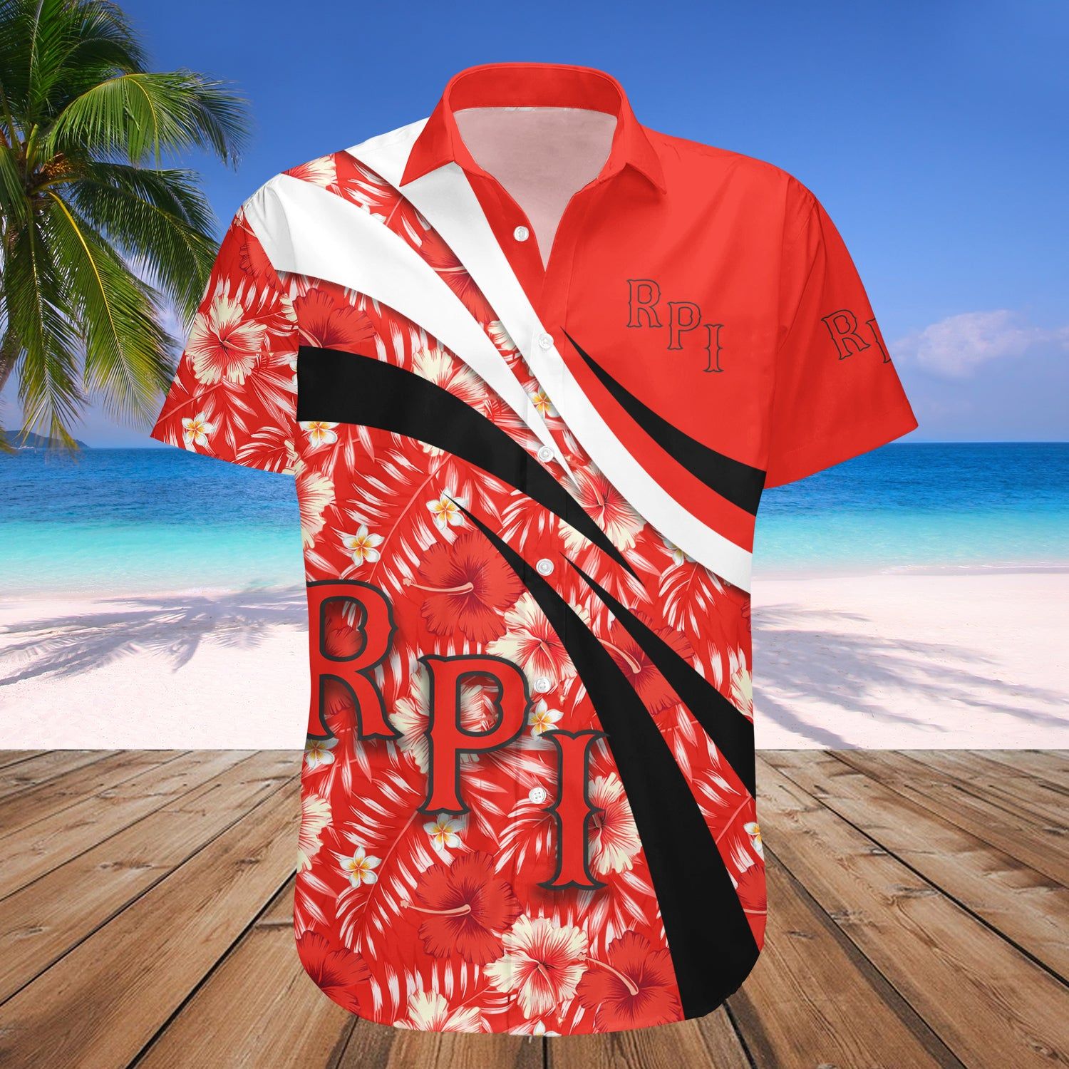 Rpi Engineers Hawaii Shirt Hibiscus Sport Style – NCAA